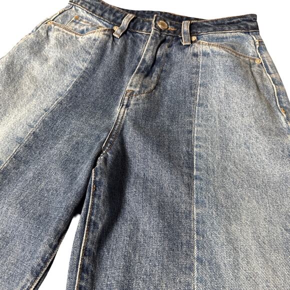 BlankNYC The Baxter Ribcage Straight Leg Two-Tone Denim Size 25 NWT street cool - Picture 5 of 8